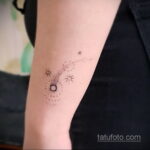 Zdjęcie tatuażu z kometą (asteroidą) 27.03.2021 №176 - tatuaż komety -