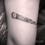 Zdjęcie tatuażu z kometą (asteroidą) 27.03.2021 №167 - tatuaż komety -