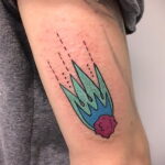 Zdjęcie tatuażu z kometą (asteroidą) 27.03.2021 №159 - tatuaż komety -