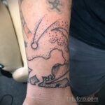 Zdjęcie tatuażu z kometą (asteroidą) 27.03.2021 №150 - tatuaż komety -