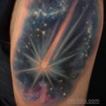 Zdjęcie tatuażu z kometą (asteroidą) 27.03.2021 №139 - tatuaż komety -