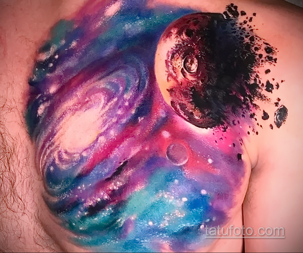 Zdjęcie tatuażu z kometą (asteroidą) 27.03.2021 №125 - tatuaż komety -