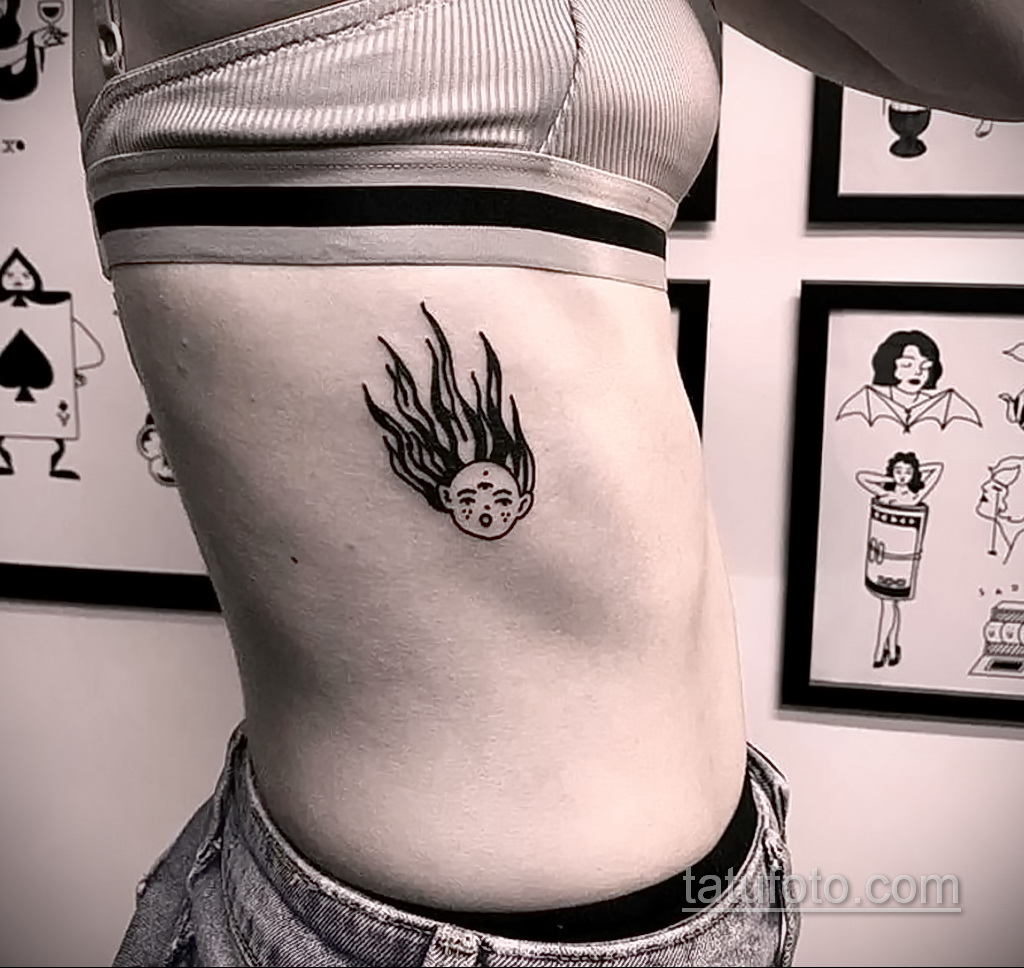 Zdjęcie tatuażu z kometą (asteroidą) 27.03.2021 №118 - tatuaż komety -