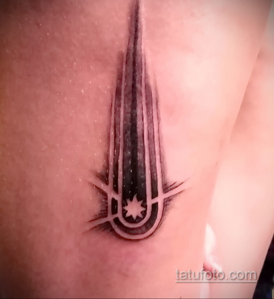 Zdjęcie tatuażu z kometą (asteroidą) 27.03.2021 №112 - tatuaż komety -