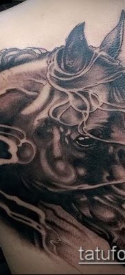 ló tetoválás fotó (érték) - egy példa egy érdekes tetoválási rajzra - 058