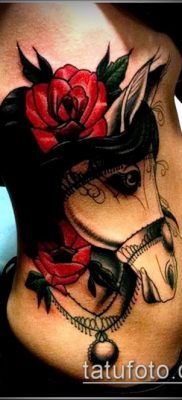 ló tetoválás fotó (érték) - példa egy érdekes tetoválási rajzra - 054