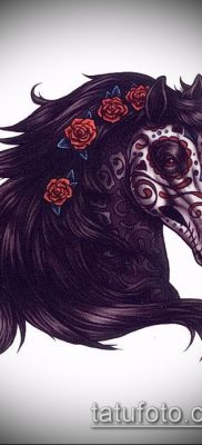 ló tetoválás fotó (érték) - egy példa egy érdekes tetoválási rajzra - 006