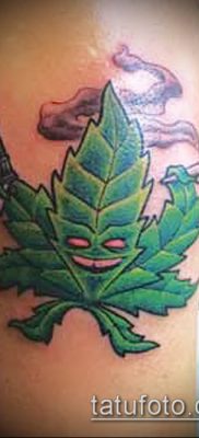 Fotó a tetováló marihuánáról (Tattoo Marijuana) (érték) - példa rajz - 014