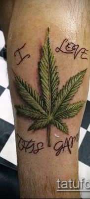 Fotó tetováló marihuánáról (Tattoo Marijuana) (érték) - példa rajz - 025