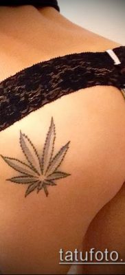 Fotó tetováló marihuánáról (Tattoo Marijuana) (érték) - példa rajz - 034