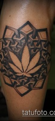 Fotó a tetováló marihuánáról (Tattoo Marijuana) (érték) - példa rajz - 038