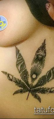 Fotó a tetováló marihuánáról (Tattoo Marijuana) (jelentése) - példa rajz - 052