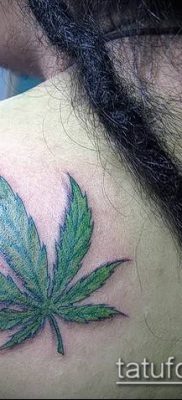 Fotó a tetováló marihuánáról (Tattoo Marijuana) (jelentése) - példa rajz - 056
