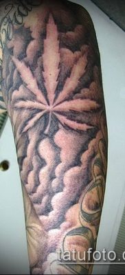 Fotó a tetováló marihuánáról (Tattoo Marijuana) (jelentése) - példa rajz - 059