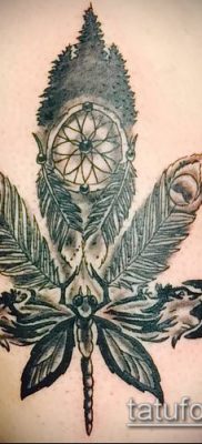Fotó tetováló marihuánáról (Tattoo Marijuana) (érték) - példa rajz - 060