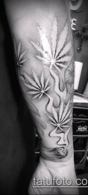 Fotó a tetováló marihuánáról (Tattoo Marijuana) (érték) - példa rajz - 061