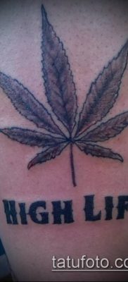 Fotó a tetováló marihuánáról (Tattoo Marijuana) (érték) - példa rajz - 062