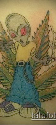Fénykép tetováló marihuánáról (Tattoo Marijuana) (érték) - példa rajz - 068