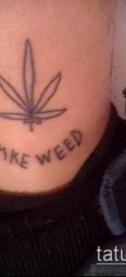 Fotó a tetováló marihuánáról (Tattoo Marijuana) (jelentése) - példa rajz - 071
