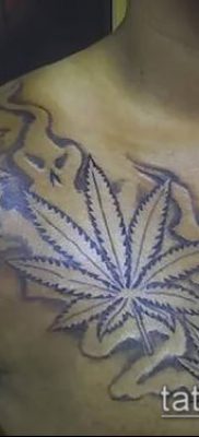 Fotó a tetováló marihuánáról (Tattoo Marijuana) (jelentése) - példa rajz - 081