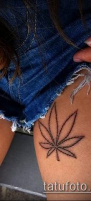 Fotó a tetováló marihuánáról (Tattoo Marijuana) (jelentése) - példa rajz - 083
