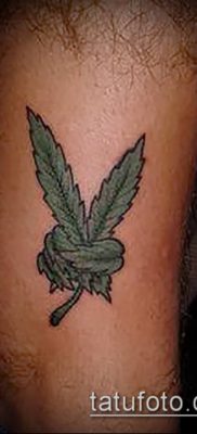 Fotó a tetováló marihuánáról (Tattoo Marijuana) (érték) - példa rajz - 086