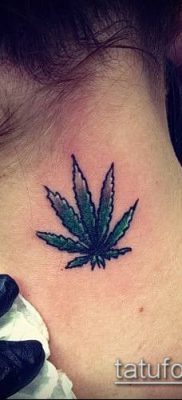Fotó a tetováló marihuánáról (Tattoo Marijuana) (jelentése) - példa rajz - 089