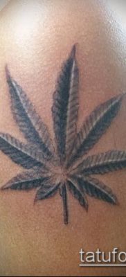 Fotó a tetováló marihuánáról (Tattoo Marijuana) (jelentése) - példa rajz - 098