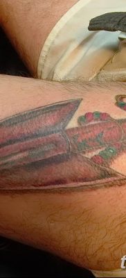 Fénykép egy lándzsás tetoválásról 2018.08.22. №043 - lándzsás tetoválás -