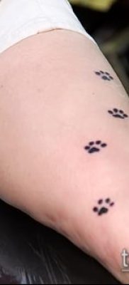 fotó macska mancs tetoválásról (jelentése) - egy példa egy érdekes tetoválási tervre - 058