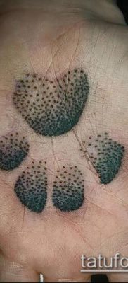 fotó macska mancs tetoválásról (jelentése) - egy példa egy érdekes tetoválási tervre - 056