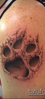 fotó macska mancs tetoválásról (jelentése) - egy példa egy érdekes tetoválási tervre - 055