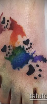 fotó macska mancs tetoválásról (jelentése) - egy példa egy érdekes tetoválási tervre - 053