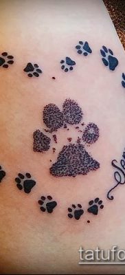 fotó macska mancs tetoválásról (jelentése) - egy példa egy érdekes tetoválási tervre - 052