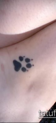 fotó macska mancs tetoválásról (jelentése) - egy példa egy érdekes tetoválási tervre - 049