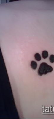 fotó a macska mancsai tetoválásról (jelentése) - egy példa egy érdekes tetoválási tervre - 044