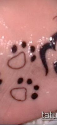 fotó macska mancs tetoválásról (jelentése) - egy példa egy érdekes tetoválási tervre - 042