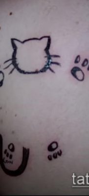 fotó macska mancs tetoválásról (jelentése) - egy példa egy érdekes tetoválási tervre - 040