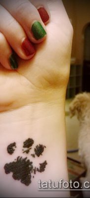 fotó macska mancs tetoválásról (jelentése) - egy példa egy érdekes tetoválási tervre - 036