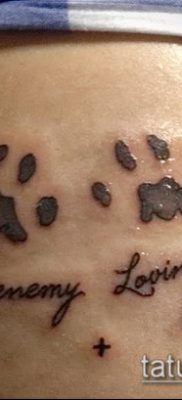 fotó macska mancs tetoválásról (jelentése) - egy példa egy érdekes tetoválási tervre - 032