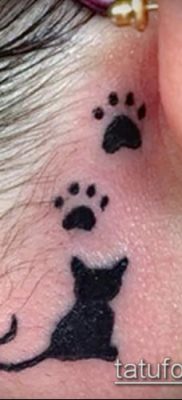 fotó macska mancs tetoválásról (jelentése) - egy példa egy érdekes tetoválási tervre - 030