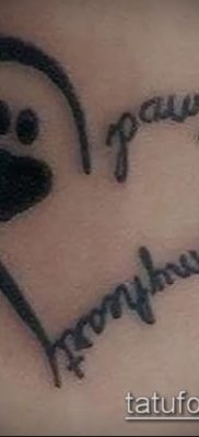 fotó macska mancs tetoválásról (jelentése) - egy példa egy érdekes tetoválási tervre - 020