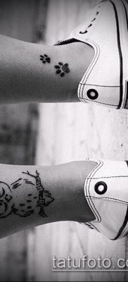 fotó macska mancs tetoválásról (jelentése) - egy példa egy érdekes tetoválási tervre - 014