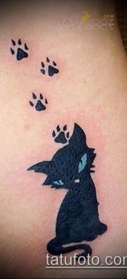 fotó macska mancs tetoválásról (jelentése) - egy példa egy érdekes tetoválási tervre - 008