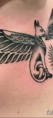 foto af kattetatovering med vinger dateret 26/06/2018 №077 - Kattetatovering med vinger -