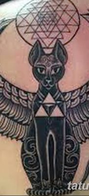 foto af kattetatovering med vinger dateret 26/06/2018 №071 - Kattetatovering med vinger -