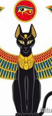 foto af kattetatovering med vinger dateret 26/06/2018 №027 - Kattetatovering med vinger -