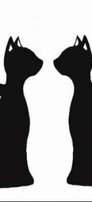 foto af kattetatovering med vinger dateret 26/06/2018 №035 - Kattetatovering med vinger -