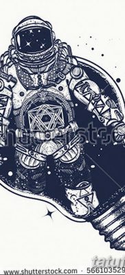 fotó az űrhajós tetoválásról, 2017. december 25 -én, №111 - űrhajós tetoválás -