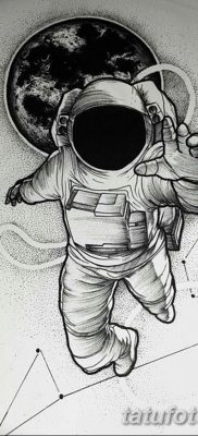 fotó az űrhajós tetoválásról, dátum: 2017.12.25 №011 - űrhajós tetoválás -